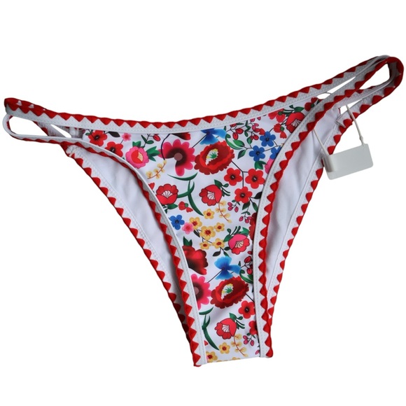 Floral European Style Bikini Set M Women’s Bohemian Triangle Padded Bikini - Picture 7 of 12